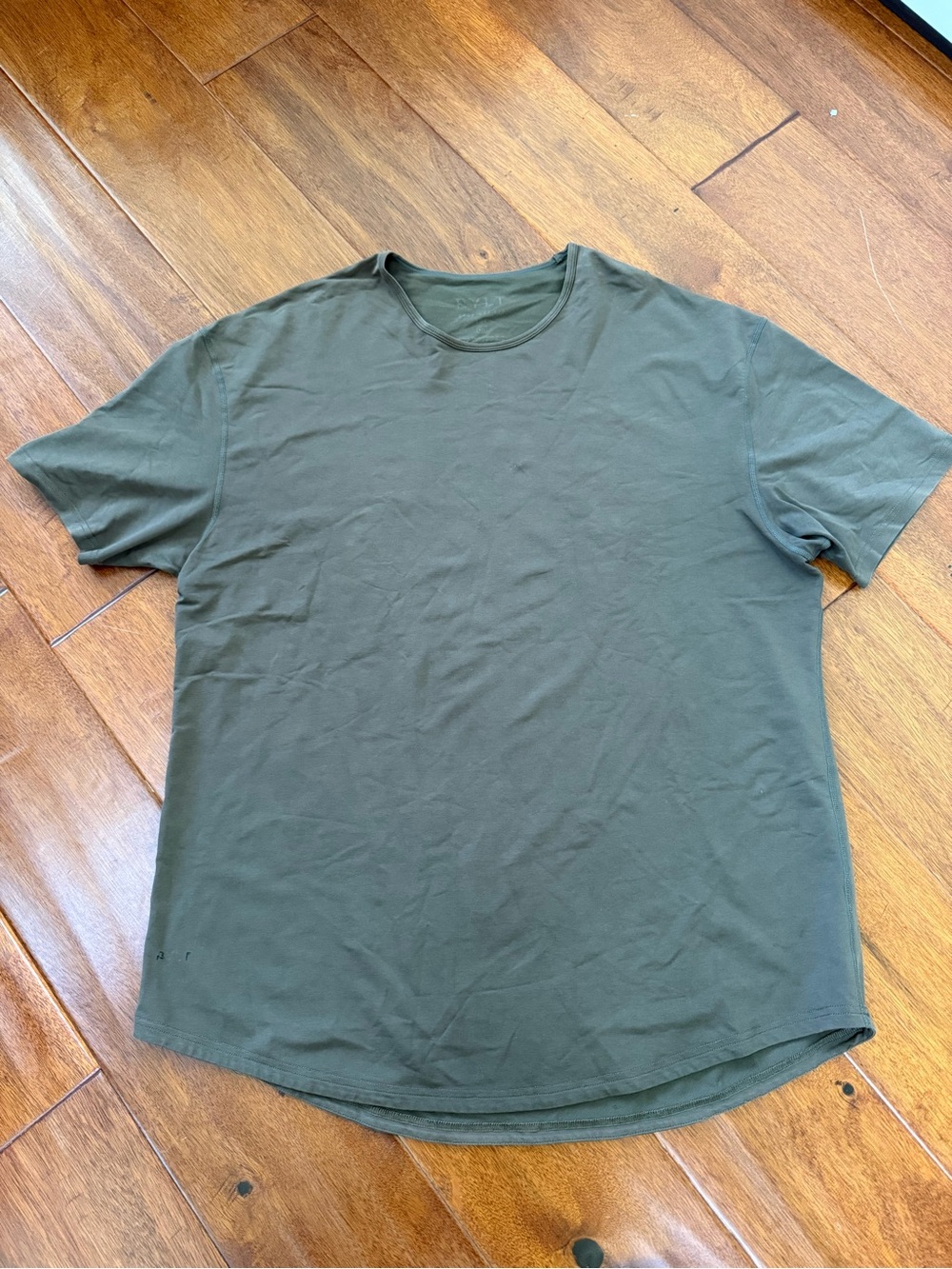 Men's Bylt Olive Green Crew Neck T-Shirt